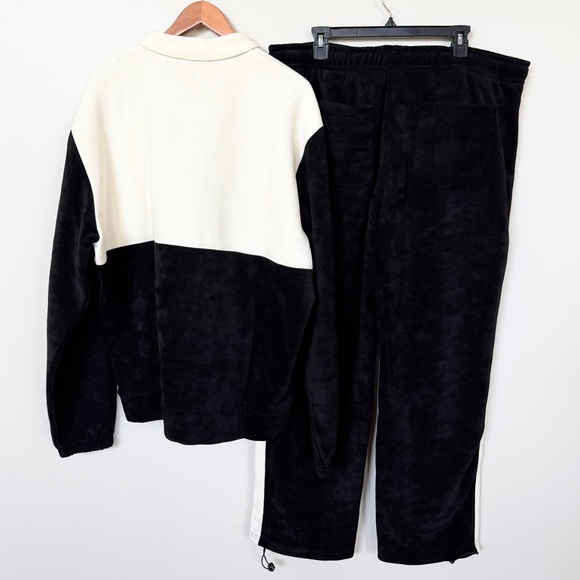 New FOREVER 21 Embroidered EST 84 Sweatpants and Polo Shirt Set Men’s SIZE XXL - Picture 5 of 12